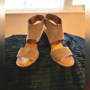 FRANCO SARTO Suede Block Heels